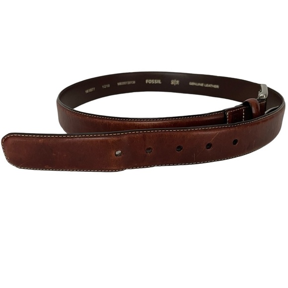 FOSSIL Brown Genuine Leather Belt Men's Size 90/36 MB350720136 Outdoors Work - Picture 9 of 12